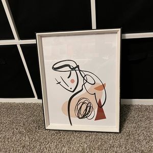 Minimalistic person wall decor